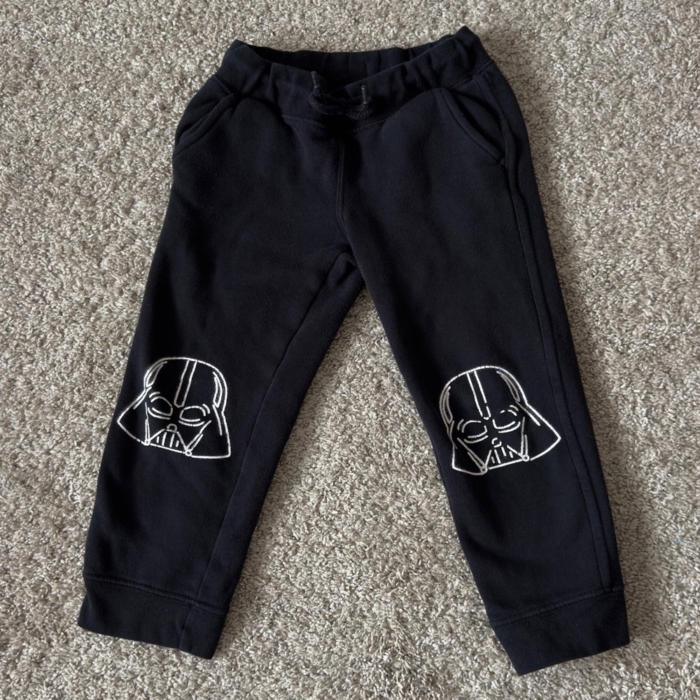 STAR WARS x Gymboree toddler boys black Joggers sweat pants size 4T